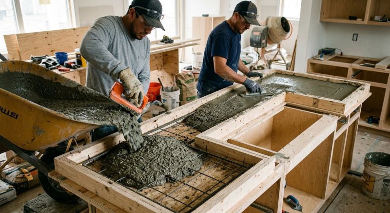 Cement Countertop Installation in Napa, CA