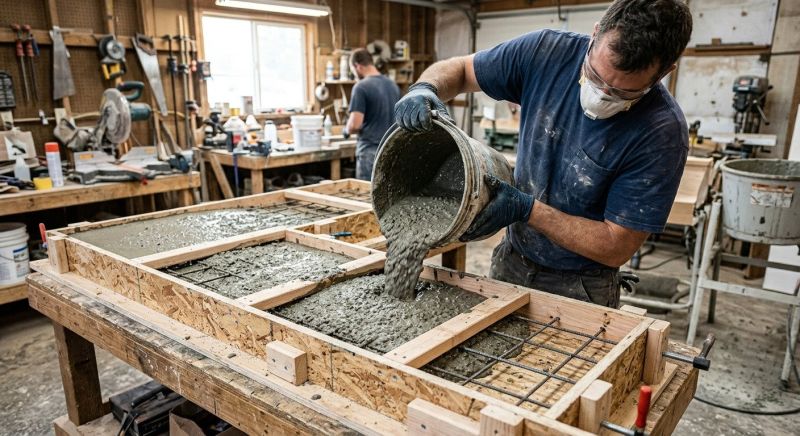 Concrete Countertop Pouring in Napa, CA