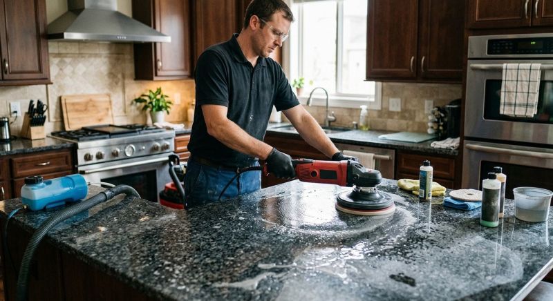 Countertop Buffing in Roseville, CA
