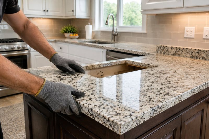 Granite Slab Installation in Napa, CA